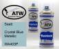 Preview: Saab, Crystal Blue Metallic, WA403P: 400ml Sprühdose + 400ml Klarlack - Set, von ATW Autoteile West.
